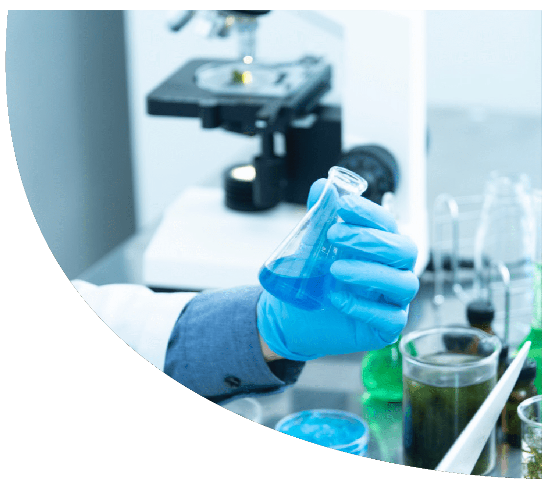 Beaker in the laboratory