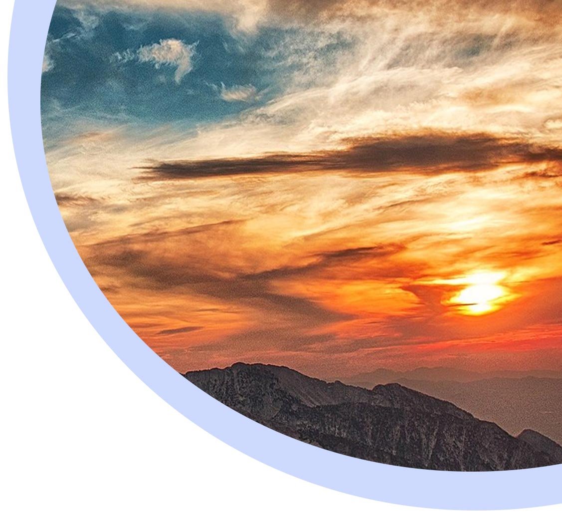 QuarterCircle-MountainSunset